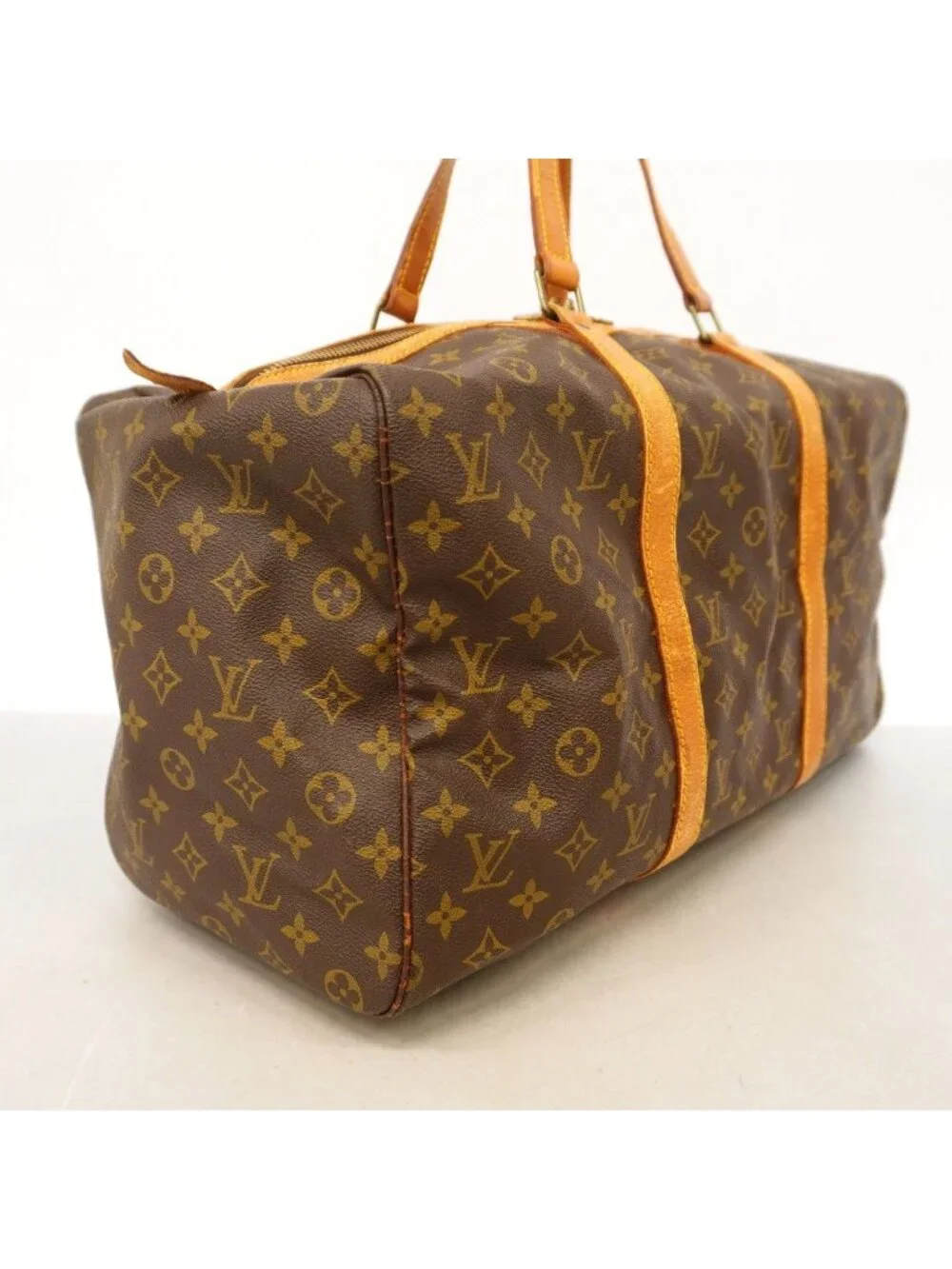 Louis Vuitton Boston Bag Monogram Sac Spool 45 Brown